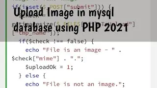 How to upload Image in database (mysql) using PHP [ Hindi , 2021 ]