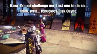 Idle Dialogue, Hall of Guardians | Ikora Rey: Do Not Challenge Me | Destiny