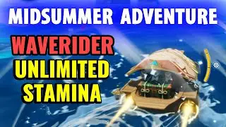 UNLIMITED Stamina Waverider Trick - Midsummer Island Adventure | Genshin Impact Dodoco Island