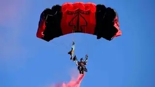 US Army Parachute Team Drops Into Monterey for DLI 75th Anniversary