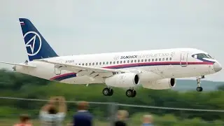 MAKS-2021 Airshow — Sukhoi Superjet 100 Saberlets airliner