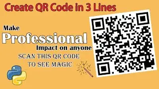 Create QR code 👩‍💻👩‍💻 || QR code using python || Project Maker