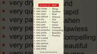 Words to use instead of very   2   Learn English