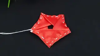 Amazing Ribbon Flower Work - Ribbon Flowers How to Make - Easy Flower Making