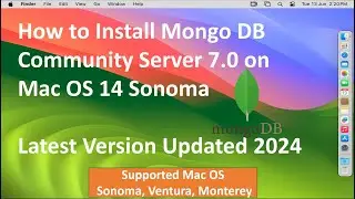 How to Install MongoDB Community Server@7.0 on macOS 14 Sonoma !! Install brew !! Intel & M1/M2 Chip