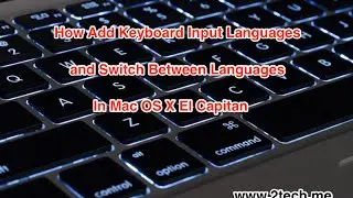 How Add Keyboard Input Languages and Switch Between Languages In Mac OS X El Capitan