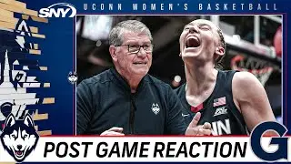 Reacting to UConns dominant win over Georgetown, including defense turning into offense | SNY