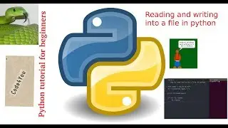 Reading and Writing into File in python|read and write|File i/o in python |Python Tutorial#15