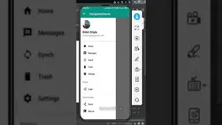 Navigation Drawer in Android Studio using Kotlin|| Kotlin Navigation Drawer || Shorts