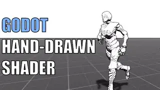 Hand drawn shader tutorial in godot (hand drawn/manga/spider verse)