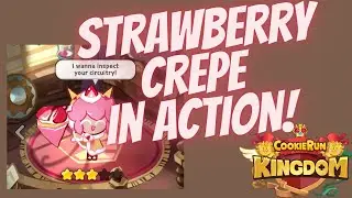 Strawberry Crepe Cookie Gameplay with Different Toppings | Cookie Run Kingdom