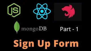 Sign up form using Reactjs, Nestjs and mongo db | Node js | Part -1|coding is easy |