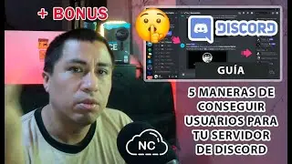 5 Maneras de CONSEGUIR USUARIOS Para Tu SERVIDOR de DISCORD 🤫 + BONUS #Discord