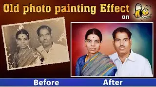 Old photo painting effect