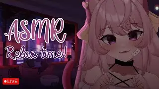 🔴 [ASMR] Time to relax with your catgirl! Study/Sleep/Relax ♡ | Catgirl Vtuber🐱(3Dio)