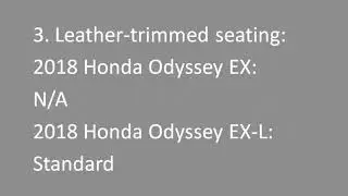 14 DIFFERENCE BETWEEN HONDA ODYSSEY EX AND EXL