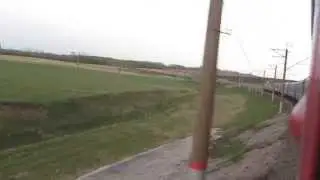 Вечерняя Башкирия из окна поезда