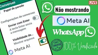 Meta Al não aparece em WhatsApp (novas regras) Eu como colocar Meta Al em Whatsapp