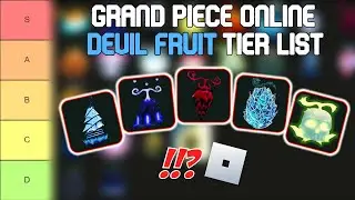Grand Piece Online Fruit Tier List | Roblox Tier Lists