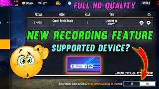 How to enable Free Fire in-game RECORDING feature || New OB30 Update Free fire 😍 || #garenafreefire