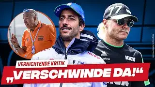 F1-Experte zerlegt Bottas und Ricciardo: „Wird nie wieder Erfolg haben (...) Verschwinde da!“