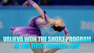 Valieva won the short program at the First Channel Cup