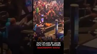 Jacob Fatu Destroy Cody Rhodes with Fatu Splash #wwe #jacobfatu #codyrhodes #wweshorts