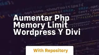 Aumentar php memory limit wordpress y divi