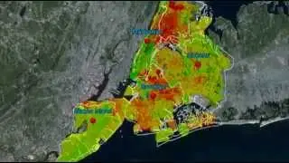 3D GIS Animation - New York City Median Household Income