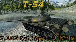 T-54 Mastery Class Game Commentary with D (7k+ Combined Damage / 9 Kills)