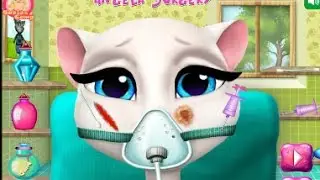 Говорящая Анжела Игра  операция  детские игры || Angela surgery game    kids games