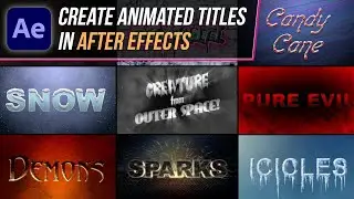 Creation Title Effects - After Effects Tutorial (200 Editable Titles)