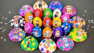 Rainbow Eggs: Finding Paw Patrol Clay: Ryder, Chase, Marshall,...Satisfying ASMR Video