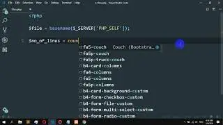 How to count the number of lines of code in PHP