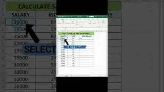 CALCULATE SALARY INCREMENT #excel
