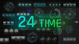 HUD Elements Time ( After Effects Template ) 