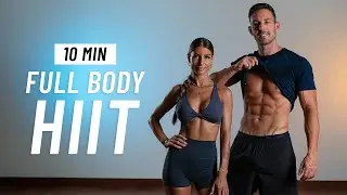 10 MIN FULL BODY HIIT WORKOUT - No Equipment, No Repeats, At Home