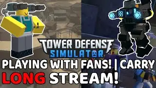 Tower Defense Simulator! 👀 PLAY WITH US! Live