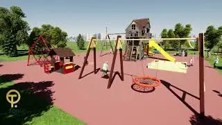 3D проект детской площадки от Toruda (Twinmotion)