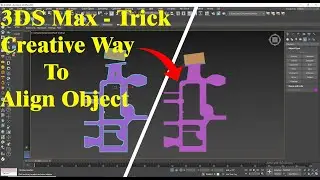 3DS Max  - Trick - Creative Way To Align|3dMax Course In Hindi