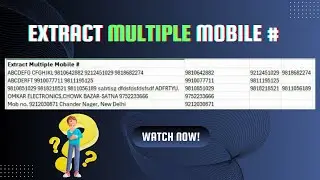❔👀✨🌟 Question & Answer | How to Extract Multiple Mobile # by using formula in Excel | Hindi