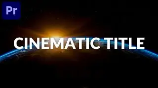 How to Create a Cinematic Title in Premiere Pro | Moamen Tutorials