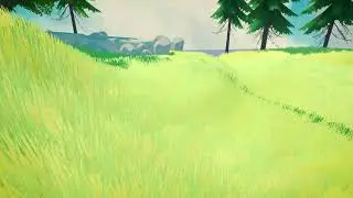 Unity URP Stylized Toon grass shader [ genshin impact style ]