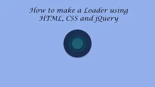 How to make a bouncing loader using HTML, CSS, TweenMax and jQuery