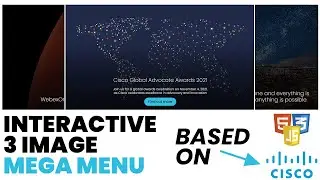 Highly Interactive 3 Image Mega Menu – Based On Cisco | HTML CSS JAVASCRIPT