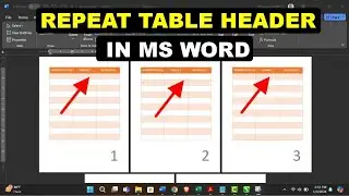 How To Repeat Table Headers In Word (On Every Single Page)