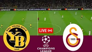 [LIVE] Young Boys vs Galatasaray. UEFA Champions League 24/25 Full Match - VideoGame Simulation