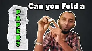 Can you fold a paper more than 7 times? | Tamil | MTStrives