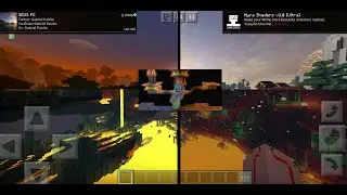 Minecraft Pe | SEUS vs Hyra Shaders | Realistic Ultra Shaders | MCPE 1.16