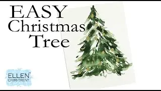 How to Paint and EASY Christmas Tree! 